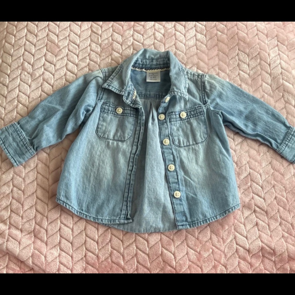 Baby girl Denim long sleeve